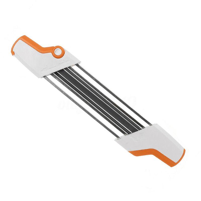 

2 в 1, легкая точилка для цепной пилы, набор зубьев пилы 4,0 мм, напильники для быстрой заточки, цепная точилка белый