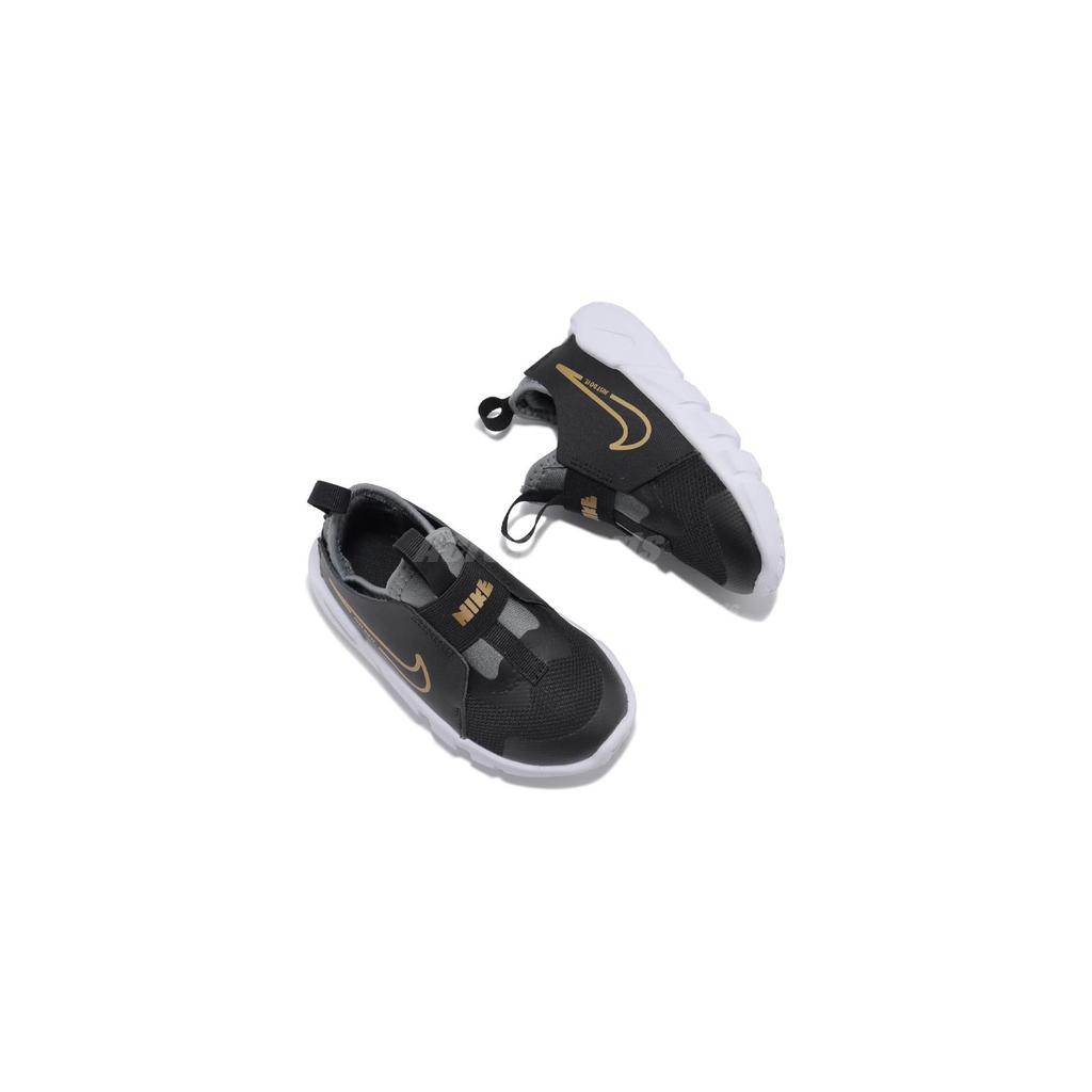 New Nike Flex Runner 2 Anti Slip Wear Resistant Low Top Toddler Shoes Black Infant And Toddler DJ6039-007
