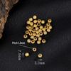 Argent Sterling S925 avec Perles Espacement Plaqué Or 24K pour Bijoux DIY