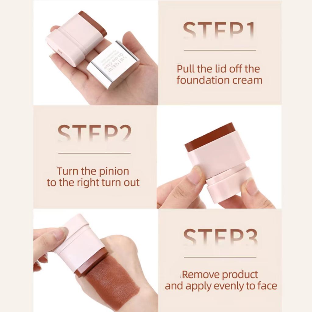 4-Color Durable Foundation Make-Up Stick, Waterproof Outline, Basic Outline Makeup, Concealer Stick Cosmetics