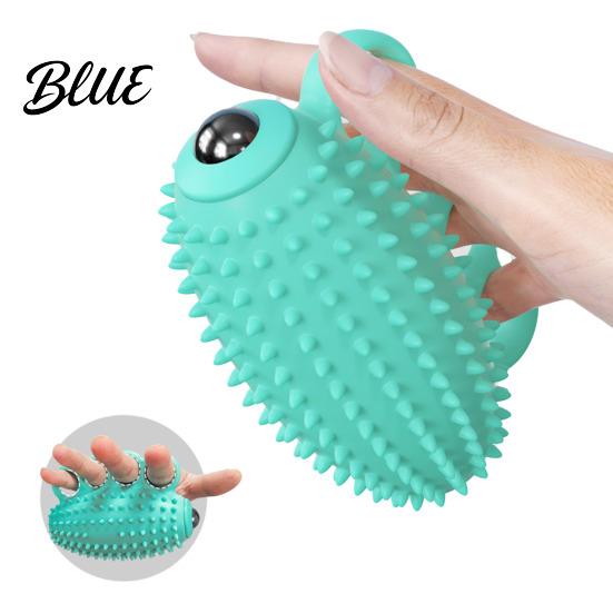 Adjustable Vibration Hand Massager Electric Finger Exercise Ball 3 Modes Therapy Grip Strengthener Carpal Tunnel Relief Silicone Squeeze Ball