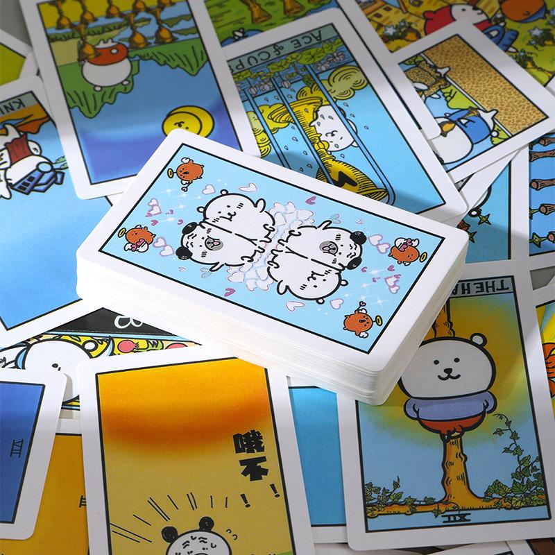 Selfdeprecating Bear Tarot Card Deck With Learning Guide For Casual Gaming And Gift