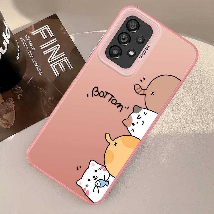 

Case for Samsung Galaxy A72 A32 A36 A14 A56 A17 A52 A12 A25 A73 A13 A54 A16 A34 A23 A71 Phone Cover Cute Cartoon Cat Galaxy A71 4G