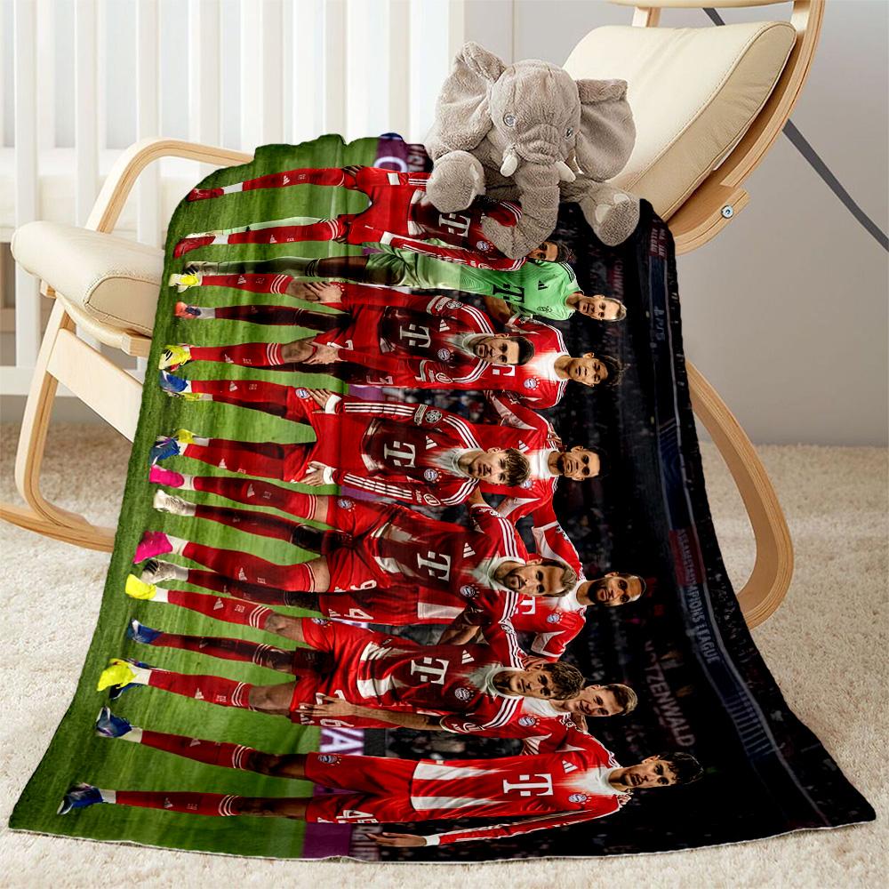 Bayern Munich Blanket Warmthful Decor Suitable for Office Bed Sofa Four Seasons Multipurpose Stylish Decor Ideal Gift For Birthday Valentine'S Day