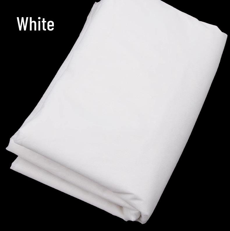 Thin Black & White Fusible Non-Woven Interlining - Single-Sided Adhesive for Clothing Accessories