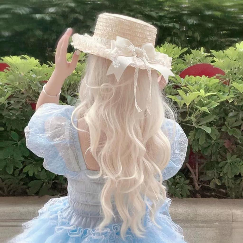 Lolita Straw Boater Hair Parent and Gothic Tea Halloween Child Size [Ligwon] Hat, Hat, Hat, Accessory, Lolita, Child, Adult, Child, Morigar, Lolita,