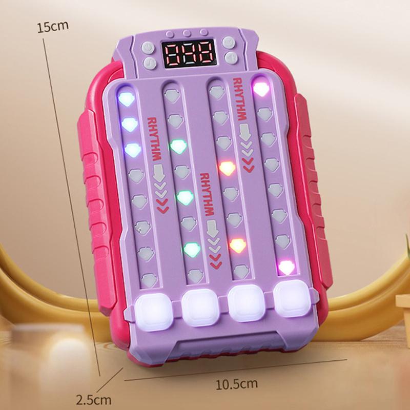 1 Adet Montessori Seyahat Oyuncak Elektronik Müzik Ritim Puzzle Oyunu Makinesi Işıklı Eğitimsel Duyusal Hızlı Basmalı Masa Oyunu