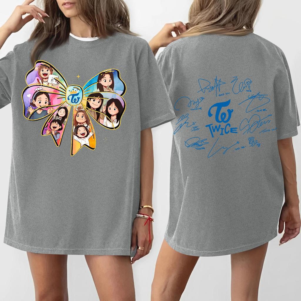 Women's Round Neck Printed Short-sleeved T-shirt Top