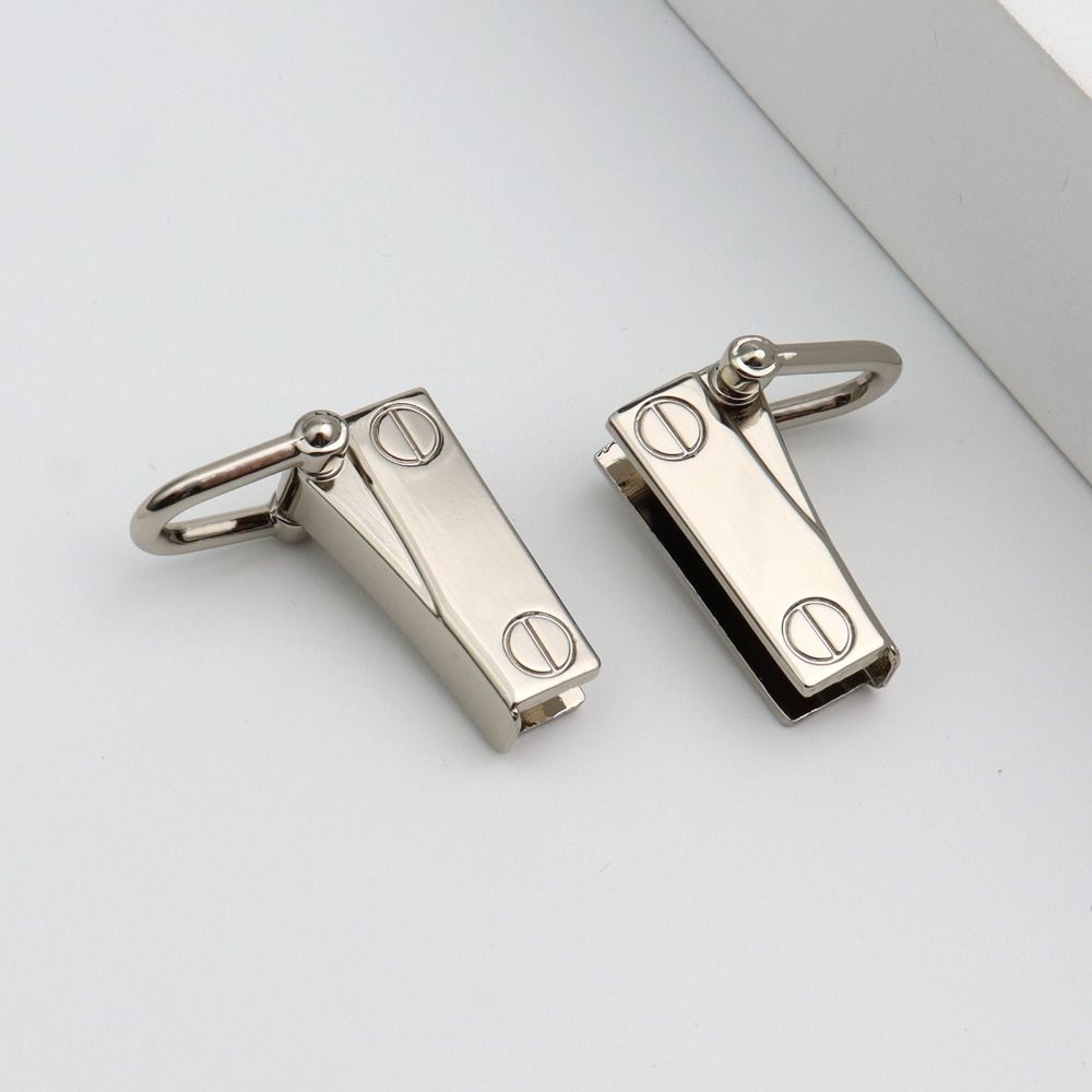 1 Pair Metal Bag Transformation Side Clip New Not Fade Detachable Purse Connector Buckle Punch-free Bag Connector Clip