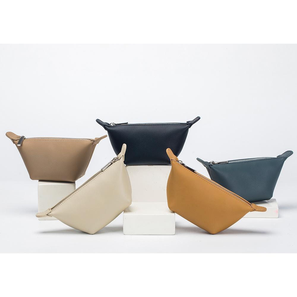 New creative vegetable tanned cowhide mini dumpling change bag women, niche coin key storage bag