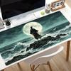Popular Esports Mouse Pad Nonslip Anime Desk Mat Gaming Pc Computer Keyboard Pad Hd Print Japanese Samurai Extended Mousepad