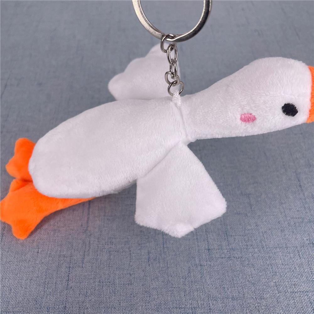 2 Farben Ca. 14 cm. Stofftier Ente ; Schlüsselanhänger Geschenk Plüsch Stofftier Ente Puppe