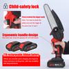 21V 6inch Portable Electric Pruning Saws Small Wood Splitting Chainsaw Brush Motor One-handed