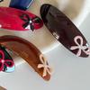 Trendige Textur Süße Elliptische Acetat Haarspangen Vintage Spangen Geschenk Kopfschmuck