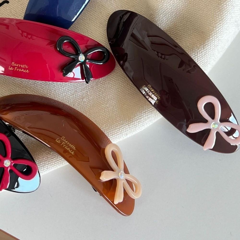 Trendige Textur Süße Elliptische Acetat Haarspangen Vintage Spangen Geschenk Kopfschmuck
