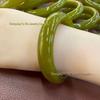 Natural Xiuyan Jade Bracelet - Exquisite Oily Avocado Green, Large Quantity In Stock