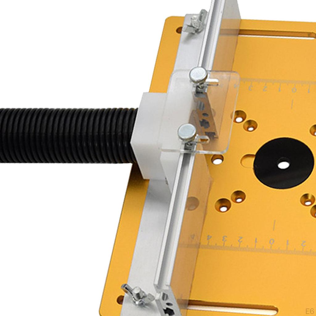 Aluminum Router Table Insert Plate Guide Sliding Brackets 20cm X 24cm/7.87" 9.45" Trimmer Tool for