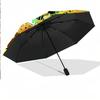 Windproof Folding Umbrella, 8‑Rib Auto Open Close Plants Vs. Zombies Umbrella for Rain Sun Protection