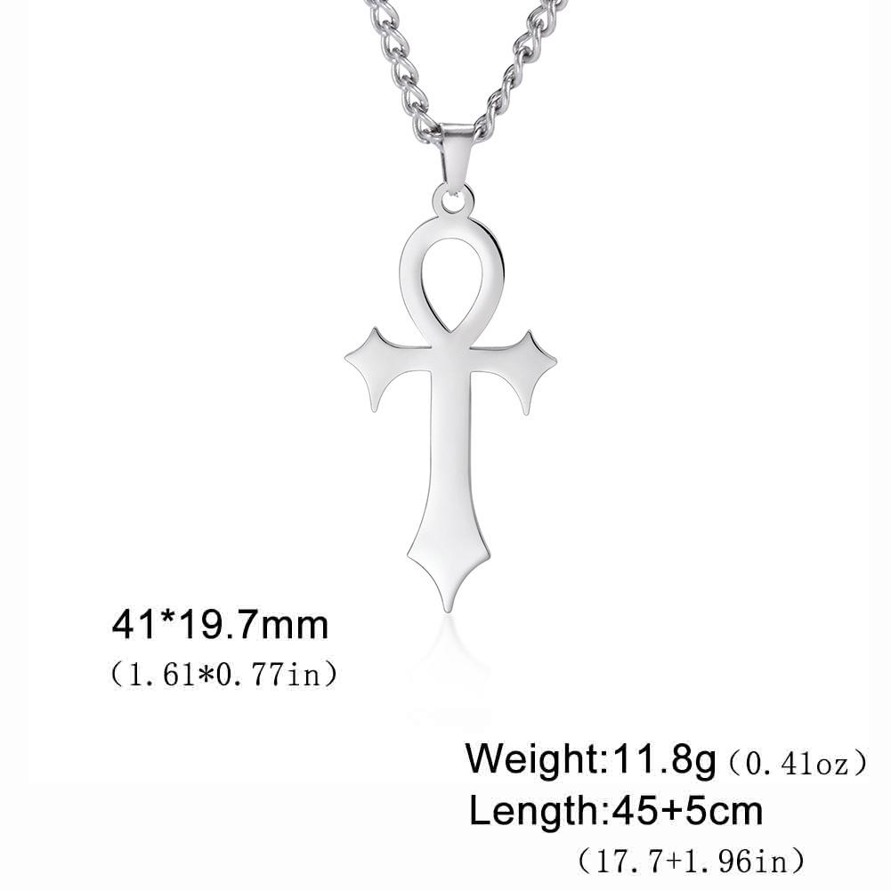 Vintage Templar Cross Pendant Necklace for Men Fashion Charming Religious Amulet Jewelry Accessories