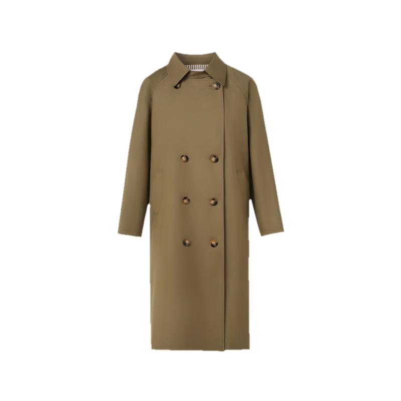 LANCY Wang Churan Style Double-Breasted Trench Coat