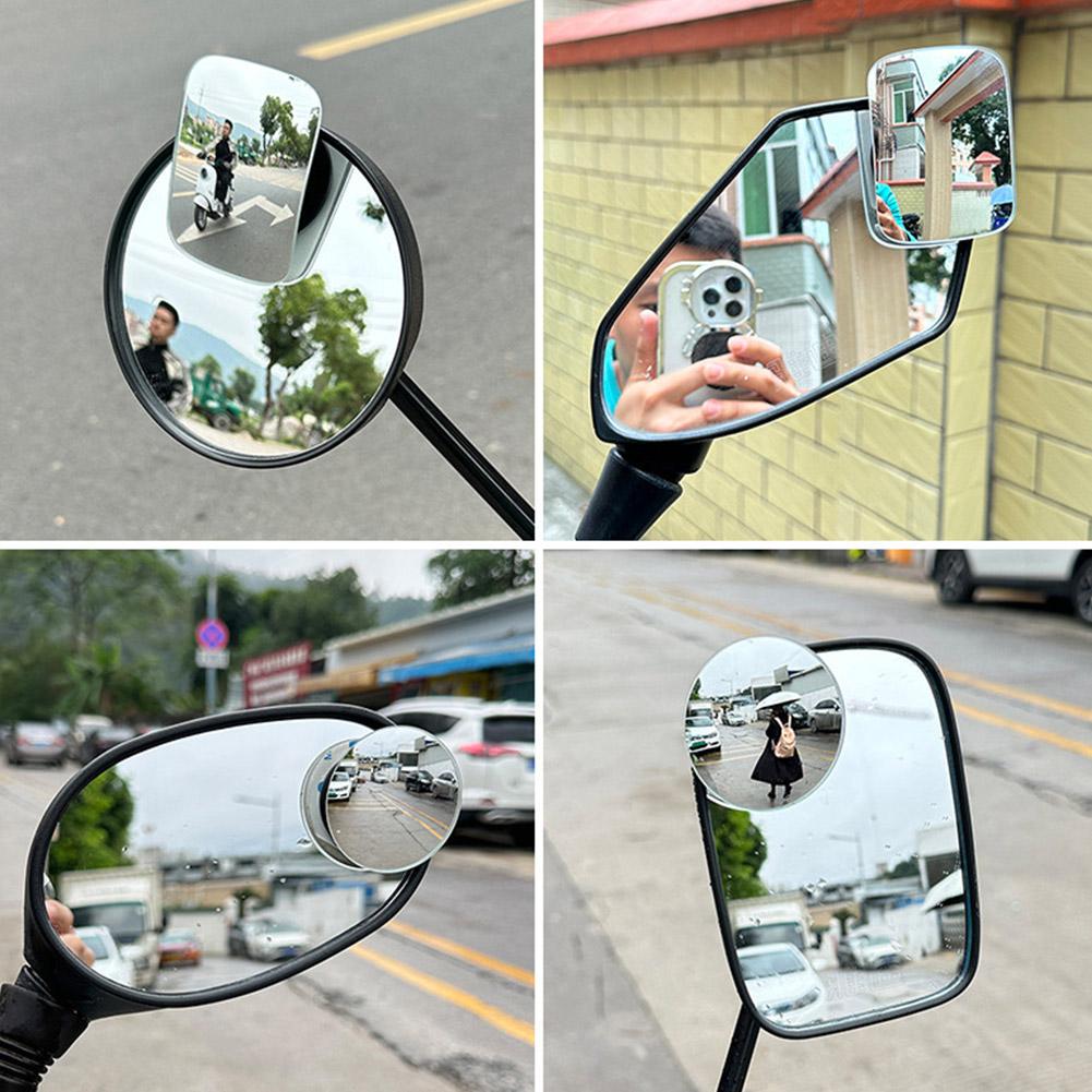  2pcs Car Rear View Mirror Full Vision 360 Degree Waterproof Rearview Wide Auto Blind Par G1B1
