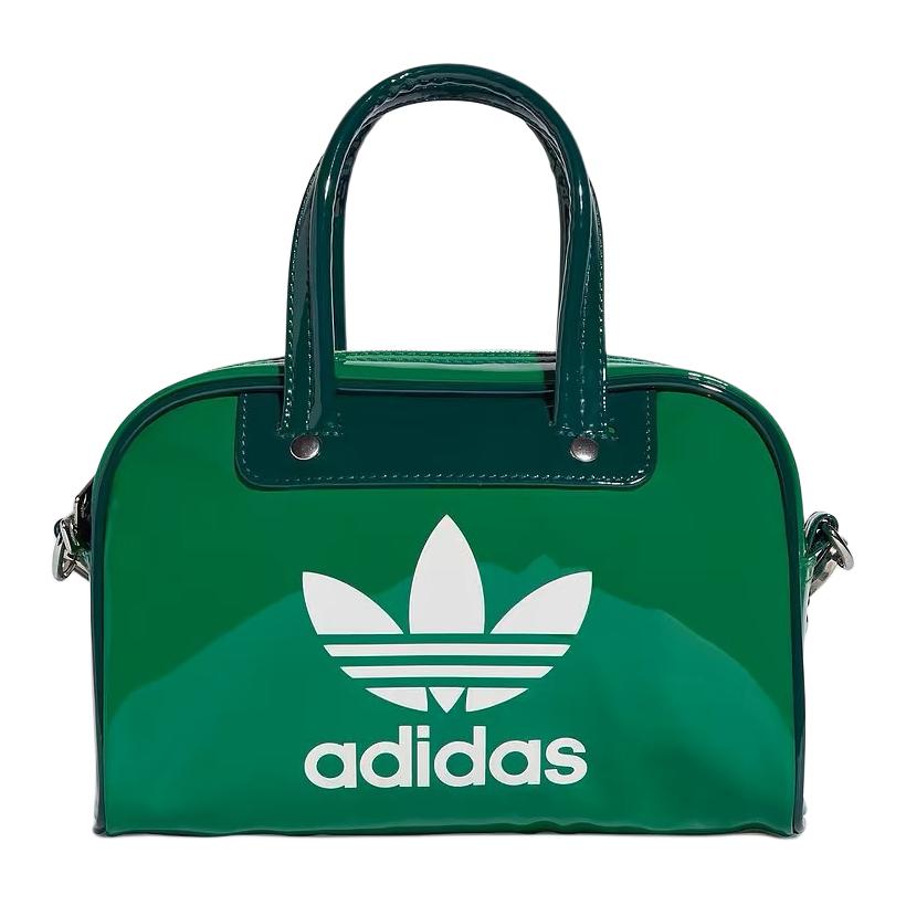 New Adidas Polyurethane And Polyester Blend Jelly Bag Bowling Bag Handbag Mini Unisex Green JJ4278