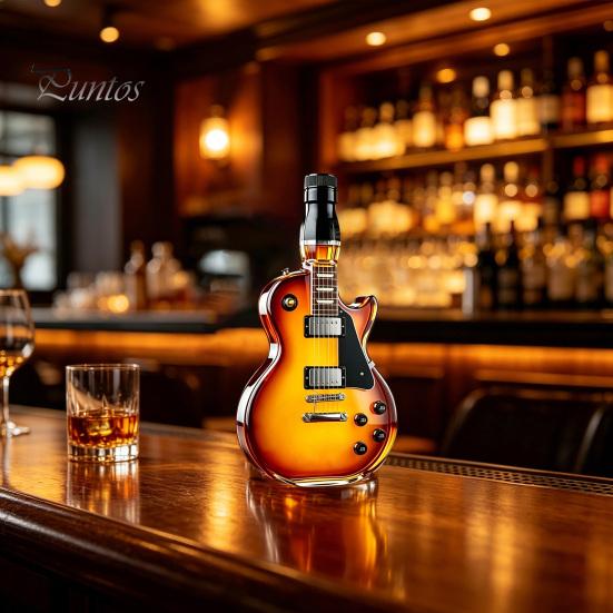 Grande Capacità Conservazione Vino Bottiglia Forma Chitarra Bottiglia, Caraffa, Tappo a Vite Vetro Borosilicato Sagomato Birra per E Conservazione Freschezza Alta