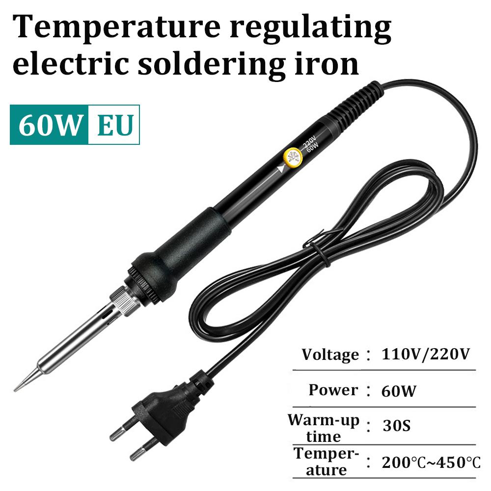 60W Electric Soldering Iron 200℃~450℃ Adjustable Temperature Soldering Equipment For Soldering Welding Repair Tools