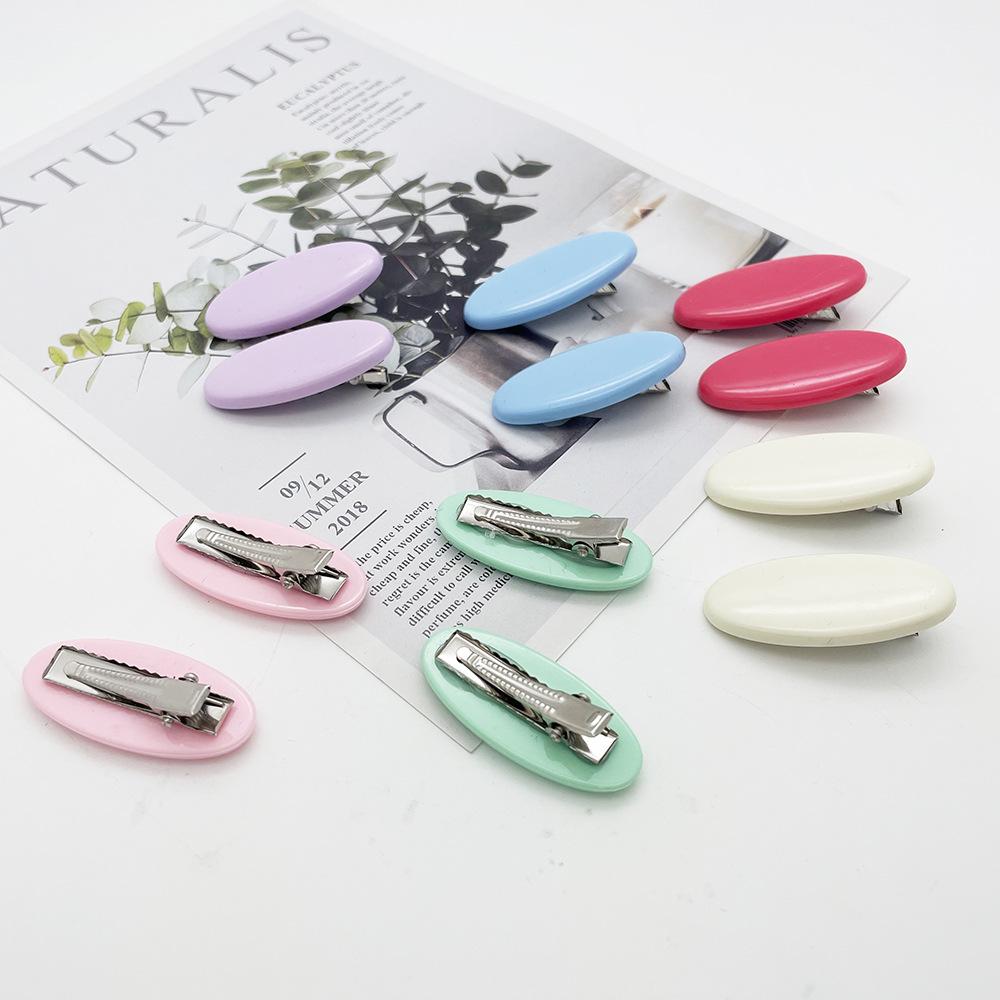Japanese Cute Oval Duckbill Hair Clip for Women - Fresh, Fashionable Bangs and Top Clip