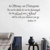 PVC Verses Room Decor Self-Adhesive Inspirational Quotes Moisture-proof Bible Saying Wall Stickers for Classroom Office