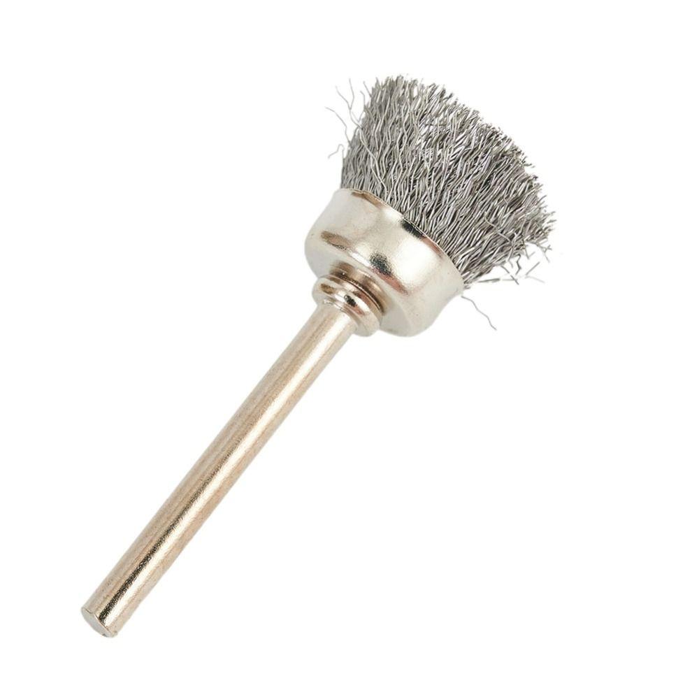 9Pcs Metal Mini Steel Wire Brush Rust Removal Cleaning Brush Wheel New Drill Rotary Tool