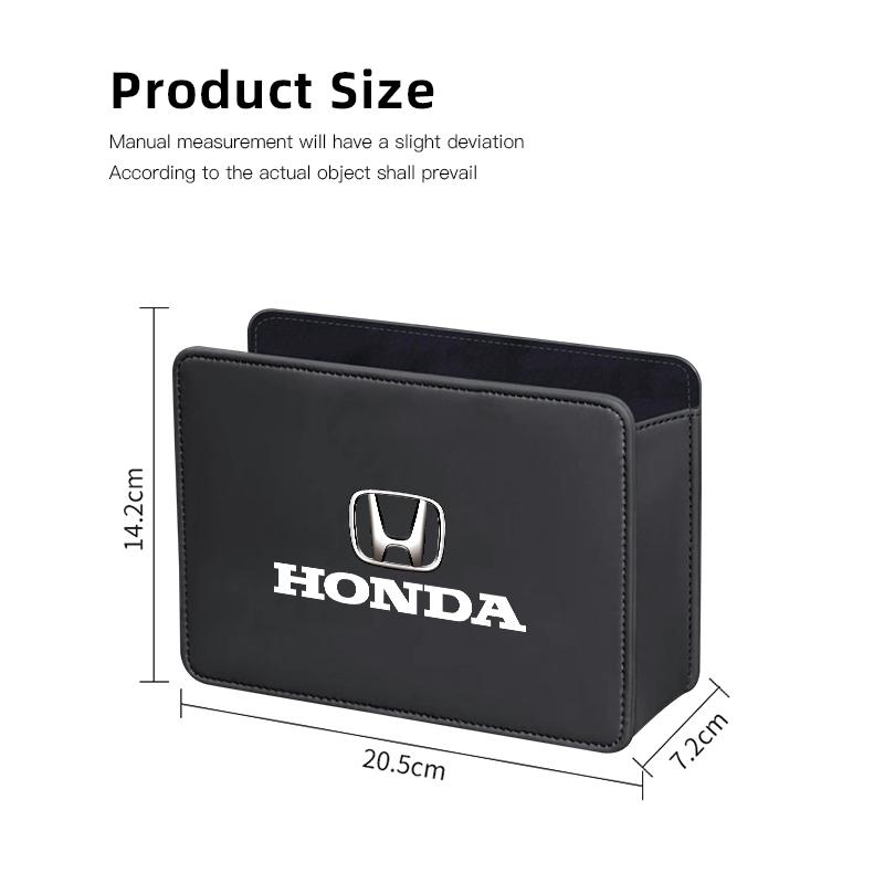 Car Door Organizer Bin Leather Trash Can Phone Key Storage Box For Honda Civic Fit Jazz Accord Pilot CRV Odyssey Passport City EC5