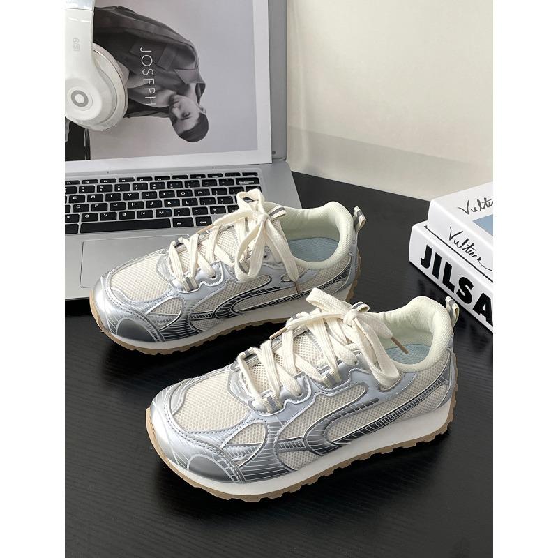 Nowe gorące wyprzedaże nowe oddychające buty codzienne na grubej podeszwie wszechstronne buty sportowe z siateczki 2385