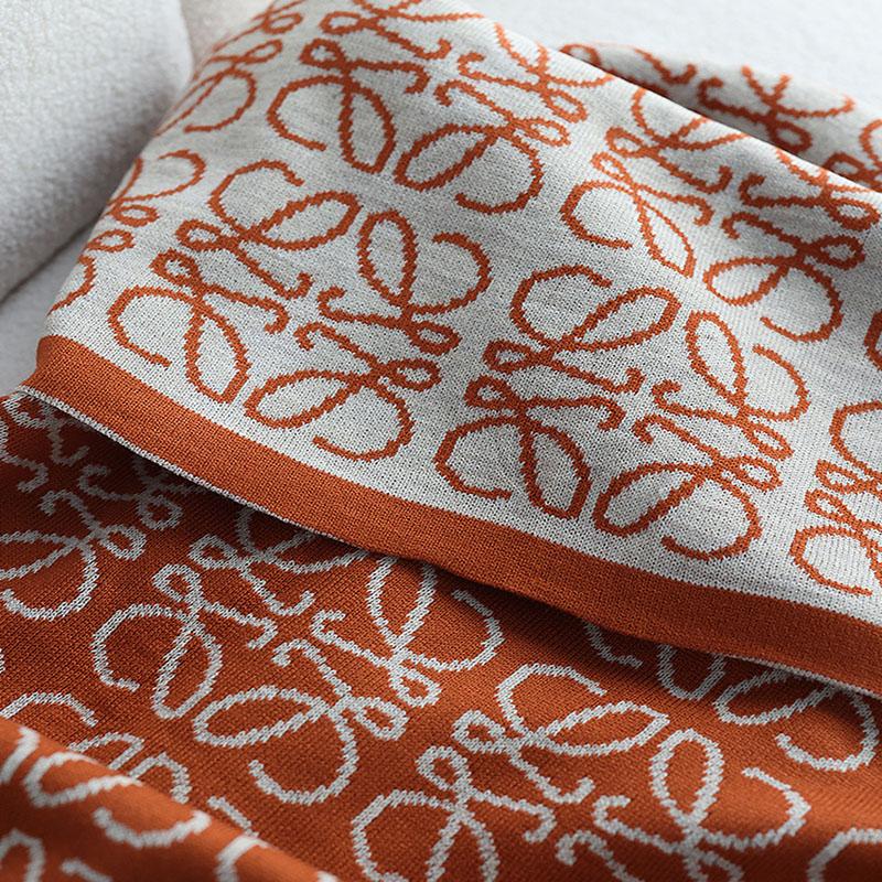 American Knit Throw Blanket Spring Autumn Decorative Sofa Cover Woven Blanket Soft Light Luxury Bedspread Boho Shawl Warm