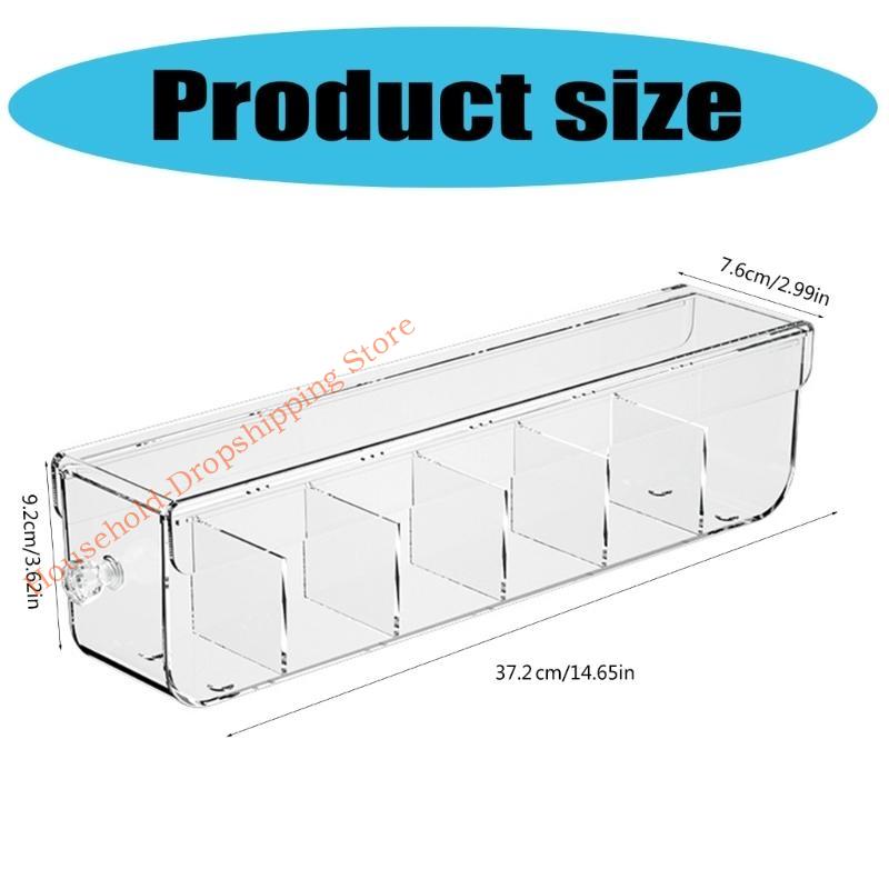 85AD Easy Finding Clear Drawer Underwear Storage Box with Customizable Compartments