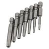 7 buc. Mâner hexagonal Cap de șurubelniță cu cinci stele cu gaură S2 Cap de șurubelniță magnetică T10-T40 Set de instrumente