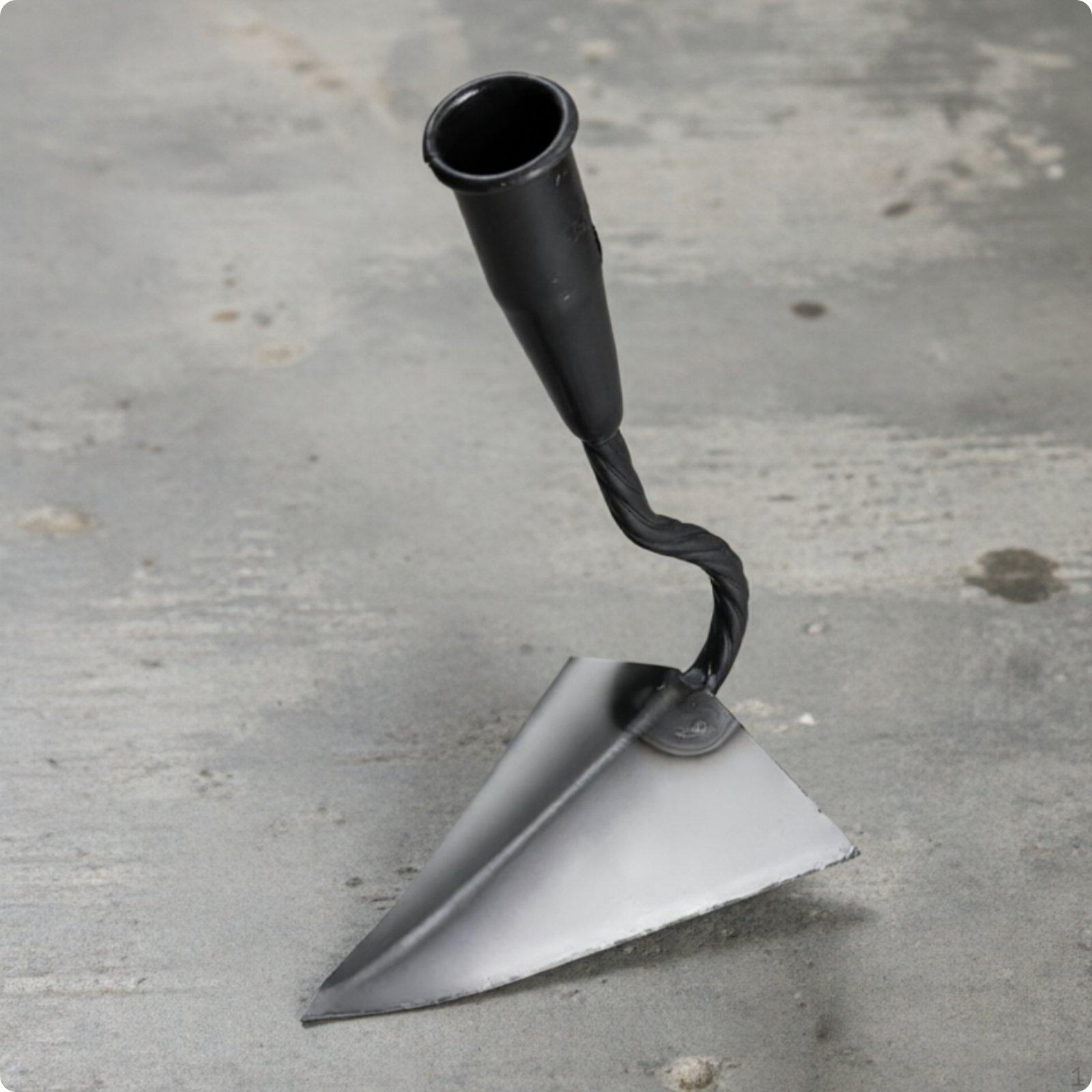 Triangular Hoe Manganese Steel Narrow Point a Piece Forging Agricultural Implement for Farmers, Small Trenching Hoe