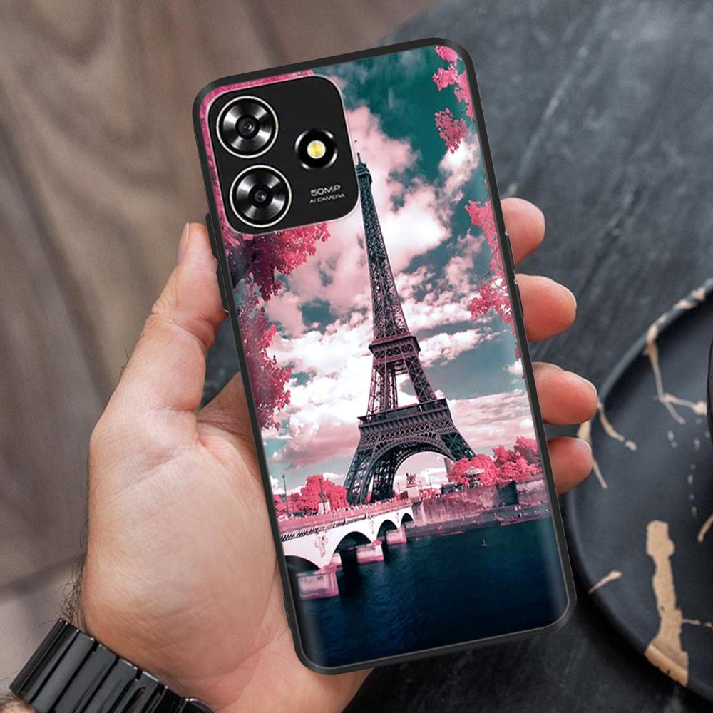 For ZTE Blade A73 Case Soft Black Silicone Bumper Phone Cover Funda For ZTE Blade A73 5G Cases For ZTE Blade A73 4G Fundas Coque