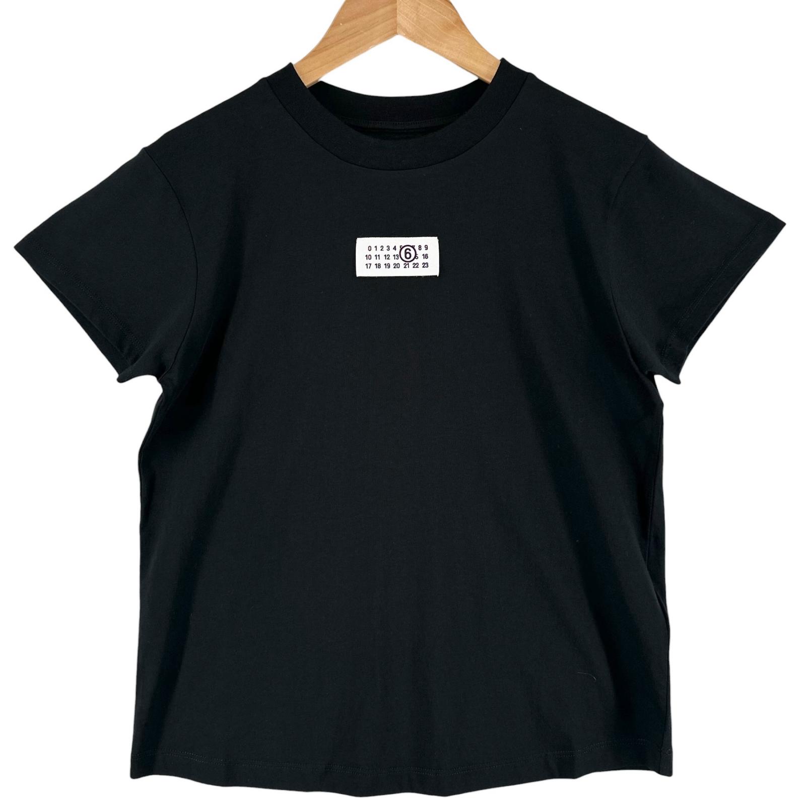 MM6 Maison Margiela Numeric Cotton Jersey S52GC0327 Short sleeve T-shirt black Women XS used
