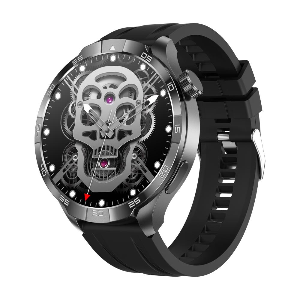 New Business Smart Watch Men 1.85" Ultra HD Bluetooth Call 410 mAh Blood Pressure Blood Oxygen GPS Track Compass NFC SmartWatch