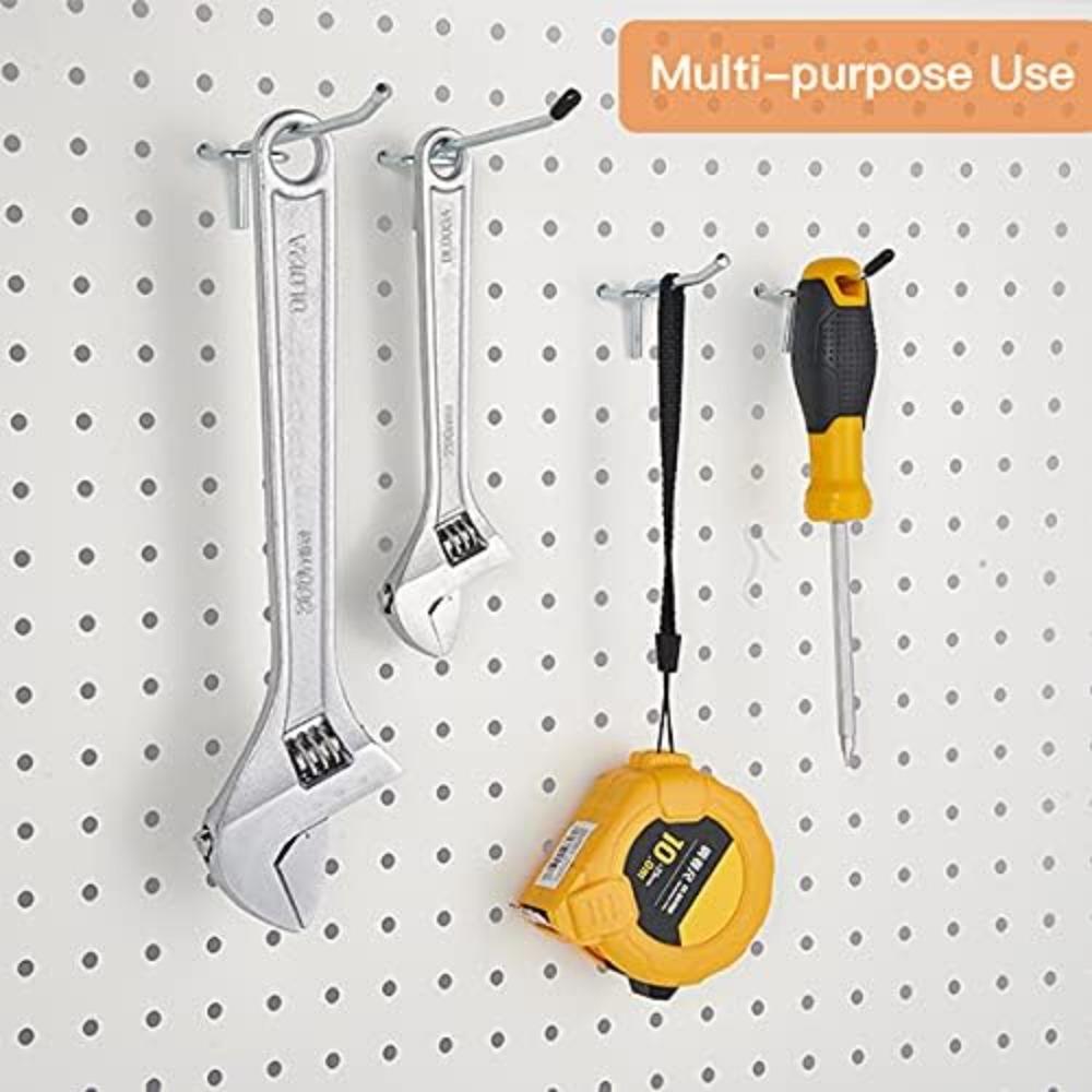 Silver Pegboard Hooks  Retail Shop Peg Mesh Storage Racks