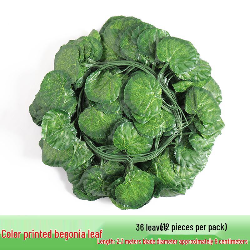 Rattan Vine Decorative Fake Leaves for Ceiling and Pipe Covering