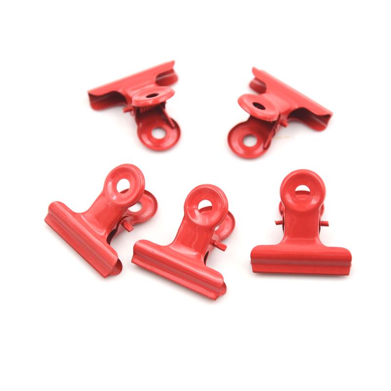 5pcs/lot Cute Metal Binder Clips Folder Notes Letter Paper Clip Clamp.XS 5pcs/lot Cute Metal Binder Clips Folder Notes Letter Paper Clip Clamp.XS