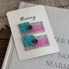 Cartoon Embroidery Children's Hairpin Cute Mushroom Girl Bangs Side Clip Hairpin Hair Clip Kids Hair Accessories Headwear