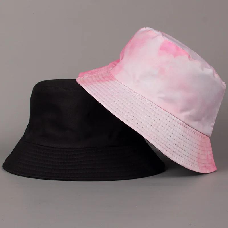 New Street Graffiti  Men's Bucket Hat Double-Sided Hip Hop   Outdoor Women Caps Beach Sun Protect Fishing Unisex Bonnet