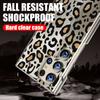 For Samsung S24 Ultra S23 Plus S21 S20 FE A54 A52 A34 Cover Shockproof Stylish Slim Leopard Pattern Hard Clear PC Phone Case