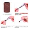 210pcs Electric File Compatible Nail Sanding Bands Pedicure Sanding Bands  For Gel Manicures