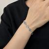 S925 Sterling Silver Auspicious Eight Treasures Bracelet with Eight Guardian Deities Seed Syllables for Men and Women