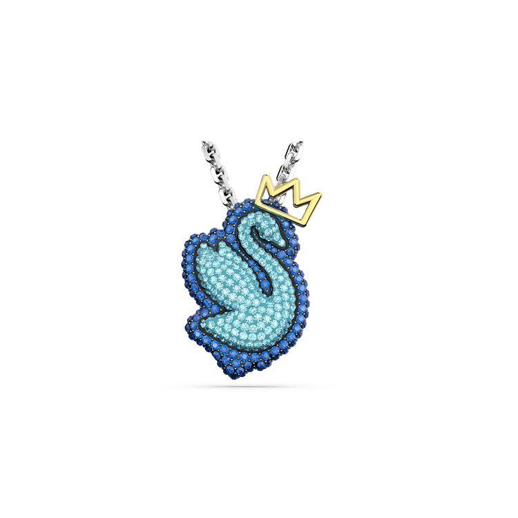 Swarovski Swan Fashion Versatile Pendant Women pendant Rhodium Crystal 5649194 Box (Random Color)