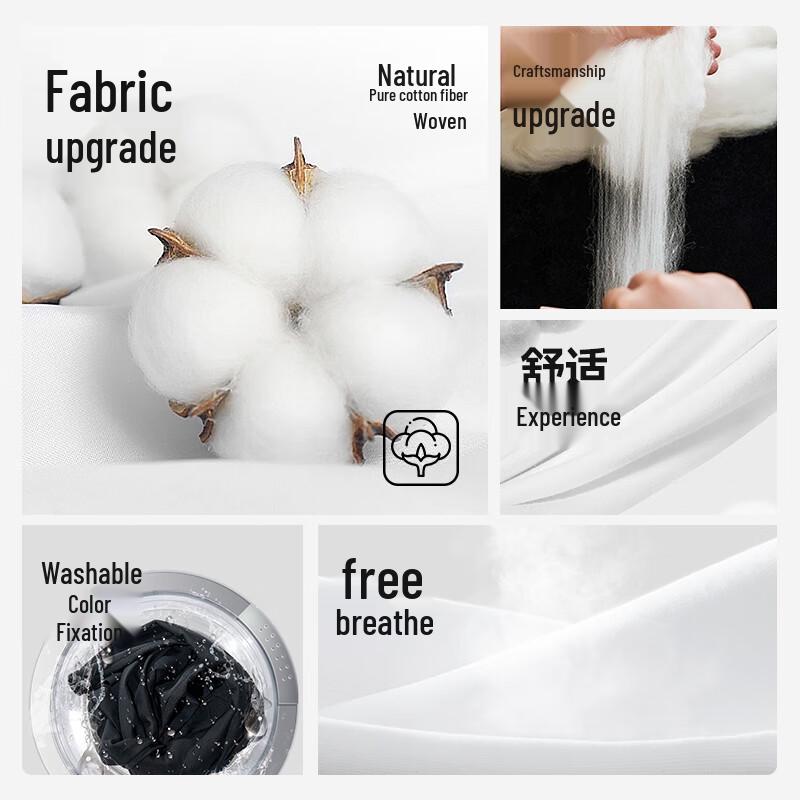 MINISO Pure Cotton Casual Loose Fit Short Sleeve T-Shirt